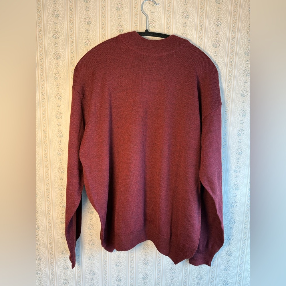 preswick and moore mens sweater turtleneck merino wool blend
